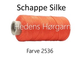 Schappe- Seide 120/2x4 farve 2536 orange rød